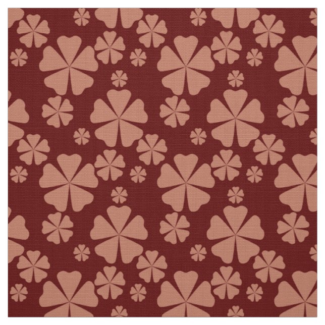 Abstraktes Muster des Rétrolléaf des Muttes Brown Stoff (Muster)