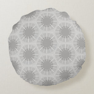 Abstraktes Muster eines Michigan Petoskey Stones Rundes Kissen