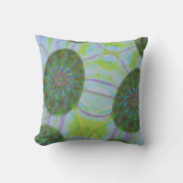 Abstraktes Muster farbenfrohe Ei Eleganter Wald Gr Kissen