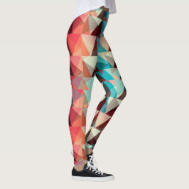 Abstraktes Muster | Farbige Dreiecksformen Leggings