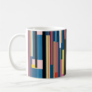 Abstraktes Muster für den Bright Strip Kaffeetasse