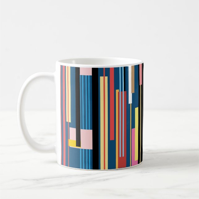 Abstraktes Muster für den Bright Strip Kaffeetasse (Links)