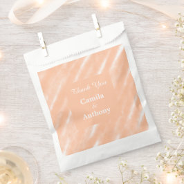 Abstraktes Muster für die Farbflora des Peach Fuzz Geschenktütchen