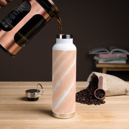 Abstraktes Muster für die Farbflora des Peach Fuzz Trinkflasche