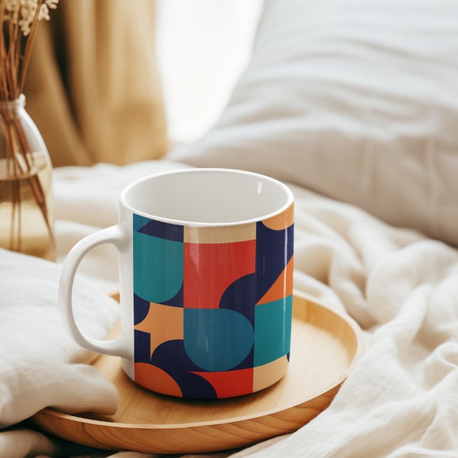 Abstraktes Muster für geometrische Formen Kaffeetasse (Mugs)