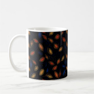 Abstraktes Muster für Herbstfarben Kaffeetasse