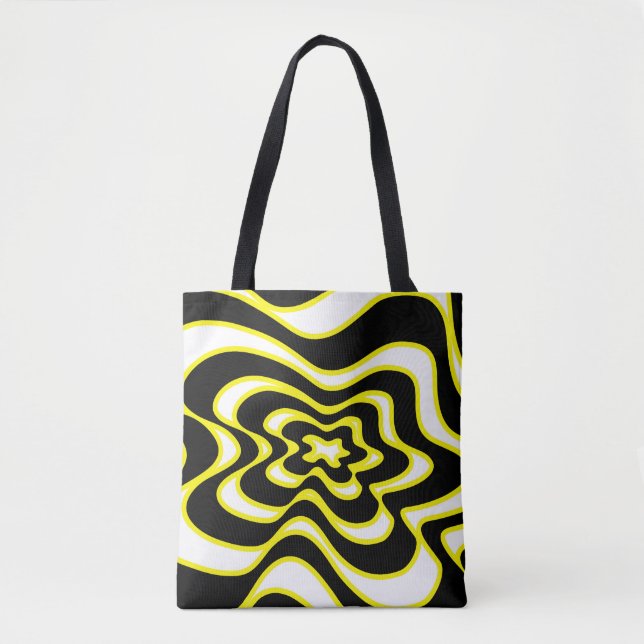Abstraktes Muster - gelb Tasche (Vorderseite)