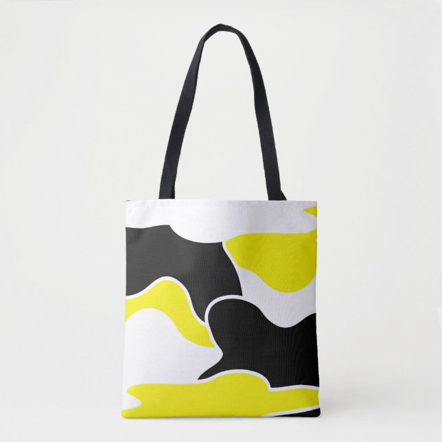 Abstraktes Muster - gelb Tasche (Vorderseite)