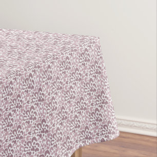 Abstraktes Muster gepunktet braun und beige Tischdecke