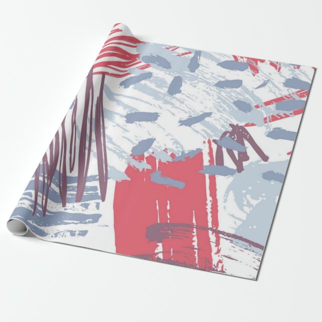Abstraktes Muster Geschenkpapier (Ungerollt)