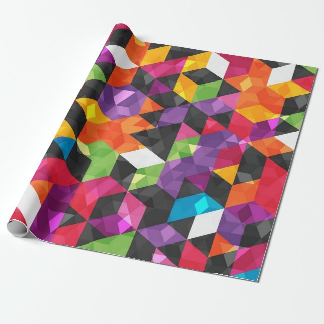 Abstraktes Muster Geschenkpapier (Ungerollt)
