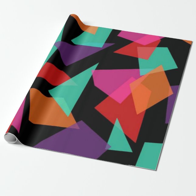 Abstraktes Muster Geschenkpapier (Ungerollt)
