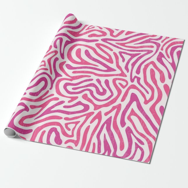 Abstraktes Muster Geschenkpapier (Ungerollt)
