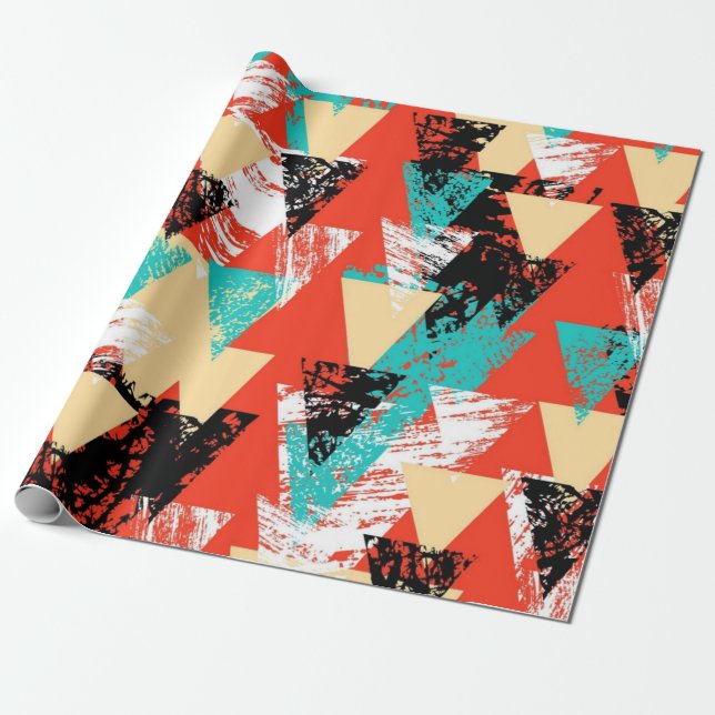Abstraktes Muster Geschenkpapier (Ungerollt)