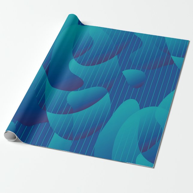 Abstraktes Muster Geschenkpapier (Ungerollt)