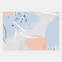 Abstraktes Muster Geschenkpapier Set