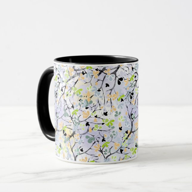 Abstraktes Muster, Herbstmuster Tasse (Vorderseite Links)
