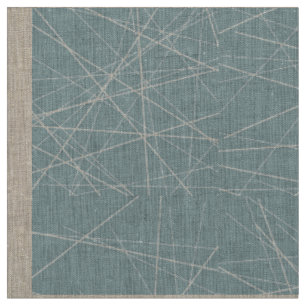 Abstraktes Muster in Beige und Aqua Stoff