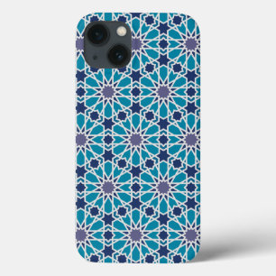 Abstraktes Muster in Blau und Grau Case-Mate iPhone Hülle