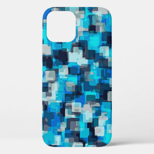 abstraktes Muster in blau und schwarz Case-Mate iPhone Hülle