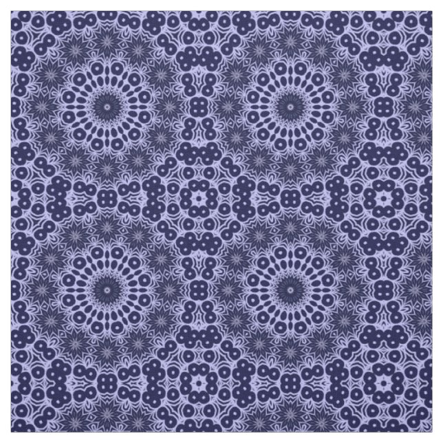 Abstraktes Muster in Blau und Weiß - Stoffe (Muster)