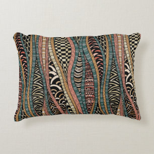 Abstraktes Muster in der ethnischen Art Zierkissen