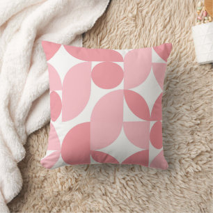Abstraktes Muster in Rosa Kissen