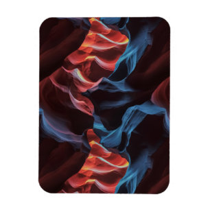 Abstraktes Muster inspiriert von Antelope Canyon Magnet