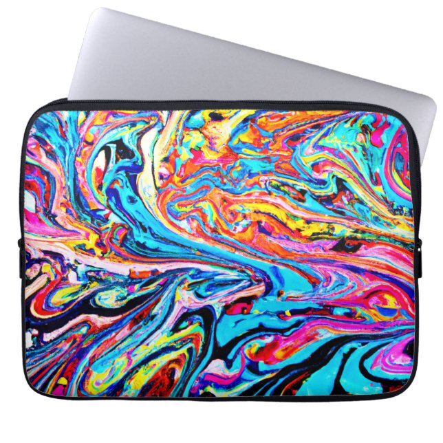 Abstraktes Muster Laptopschutzhülle (Vorderseite)