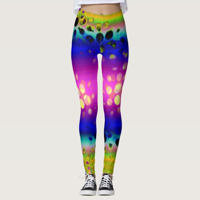 Abstraktes Muster Leggings (Vorderseite)