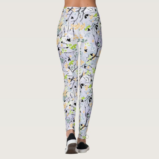 Abstraktes Muster Leggings (Rückseite)