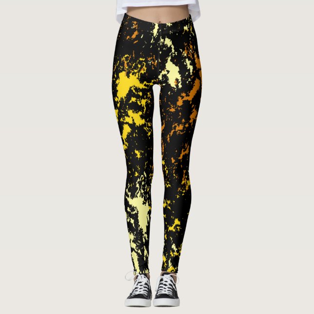 Abstraktes Muster Leggings (Vorderseite)