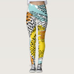 Abstraktes Muster Leggings<br><div class="desc">Farben und Muster für Tierdrucke.</div>