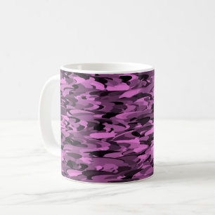 Abstraktes Muster Lila Kaffeetasse
