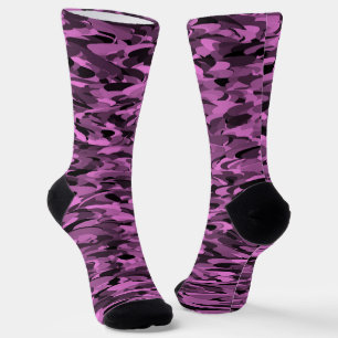 Abstraktes Muster Lila Socken