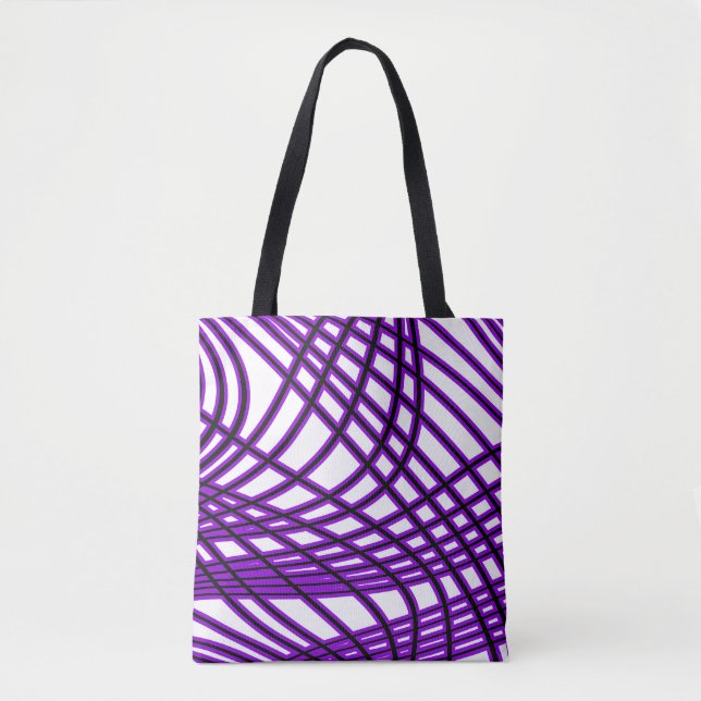 Abstraktes Muster - lila Tasche (Vorderseite)