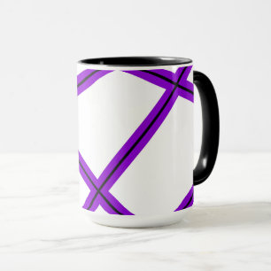 Abstraktes Muster - lila Tasse