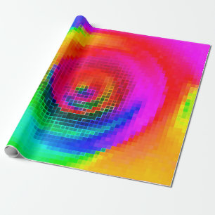 abstraktes Muster, mehrfarbige geometrische Tapete Geschenkpapier