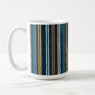 Abstraktes Muster mit vertikalen Linien Kaffeetasse