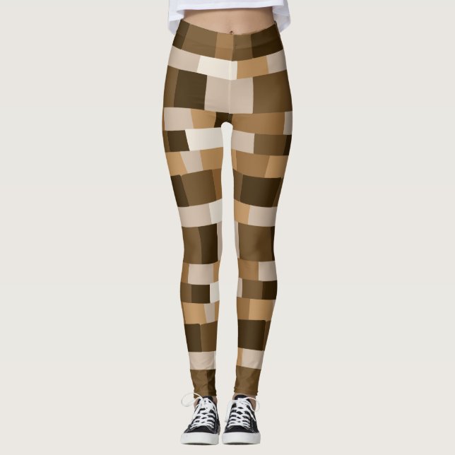 Abstraktes Muster Muster 080823 - v1 Leggings (Vorderseite)