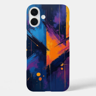 Abstraktes Muster nach hinten iPhone 16 Plus Hülle