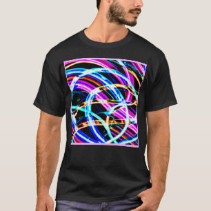 Abstraktes Muster Neondesign T-Shirt