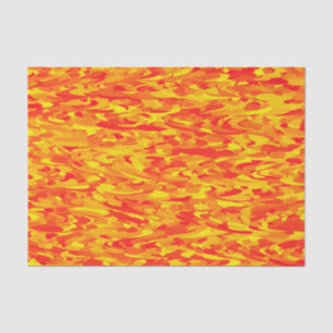 Abstraktes Muster Orange Red Gelb Seidenpapier