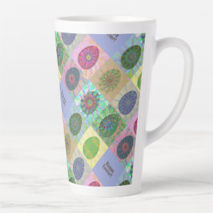 Abstraktes Muster Osterfeier Milchtasse