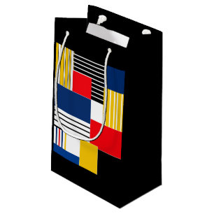 Abstraktes Muster. Patchwork. Kleine Geschenktüte