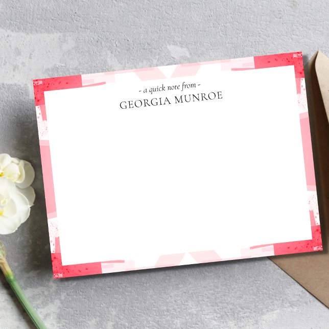 Abstraktes Muster Personalisierte Kunst Mitteilungskarte (Von Creator hochgeladen)