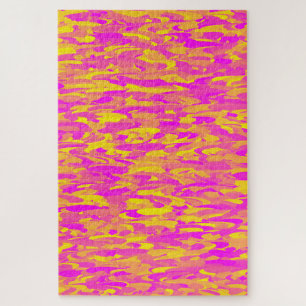 Abstraktes Muster Pink Gelb Orange