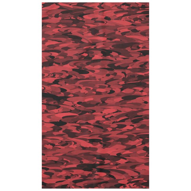 Abstraktes Muster Rot Schwarz Tischdecke (Vorderseite)