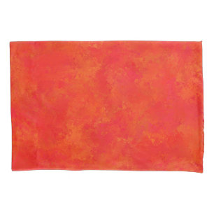 Abstraktes Muster, rotes Orange Kissenbezug