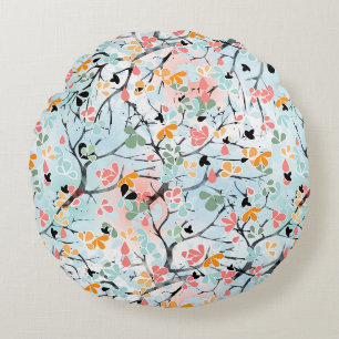 Abstraktes Muster Rundes Kissen